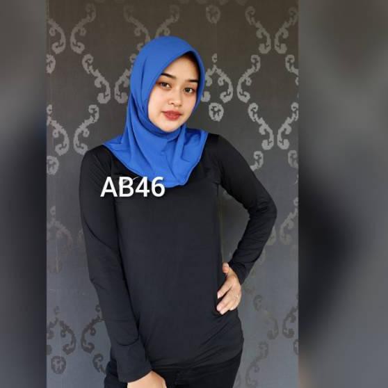 SGG 443 Hijab Kerudung Jilbab Sport Sporty Olahraga/ hijab instan Kain Berwarna Bahan Adem dan tebal