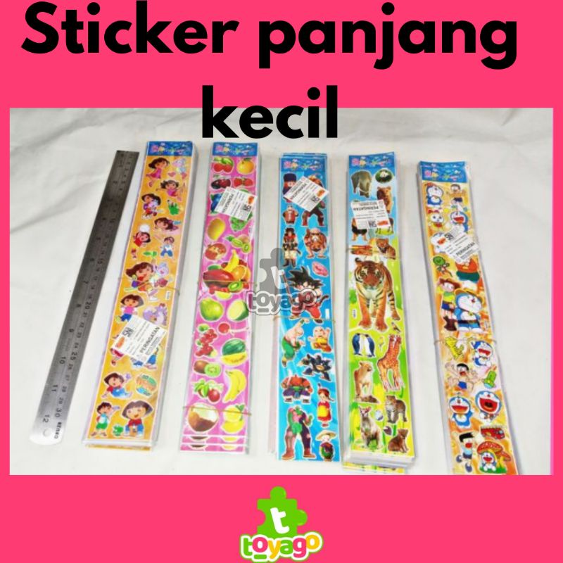 Stiker Karakter Panjang Kecil Uk 32x5 Grosir Murah (2115)