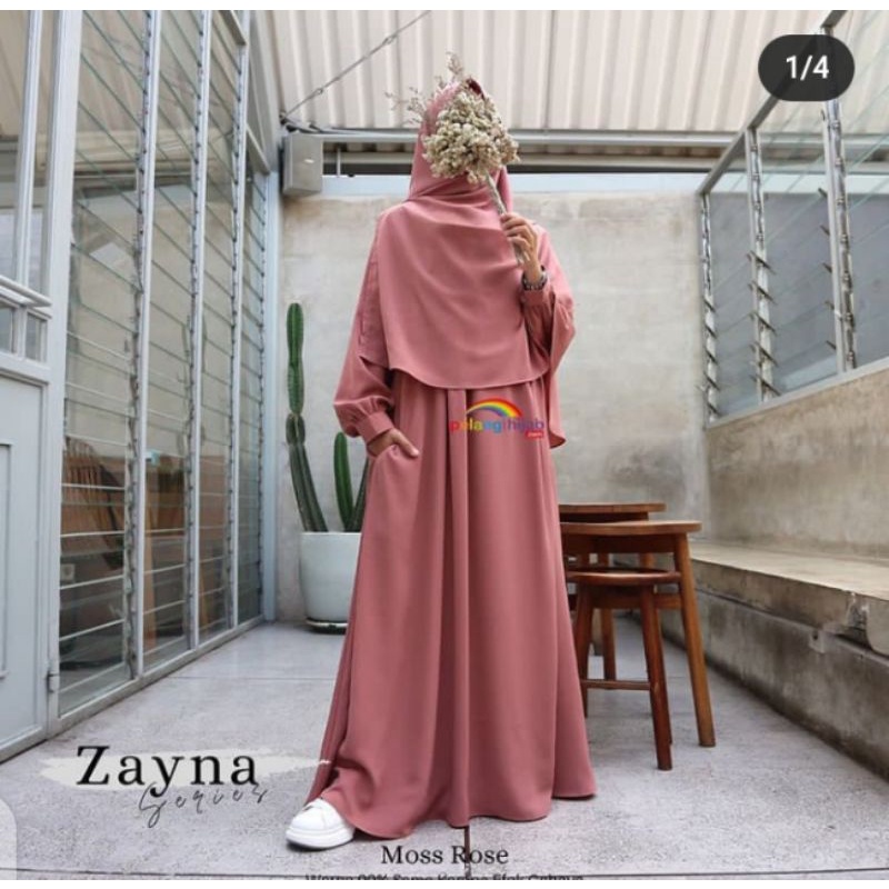 GAMIS ZAYNA SET BY PELANGI HIJAB "PRELOVED"