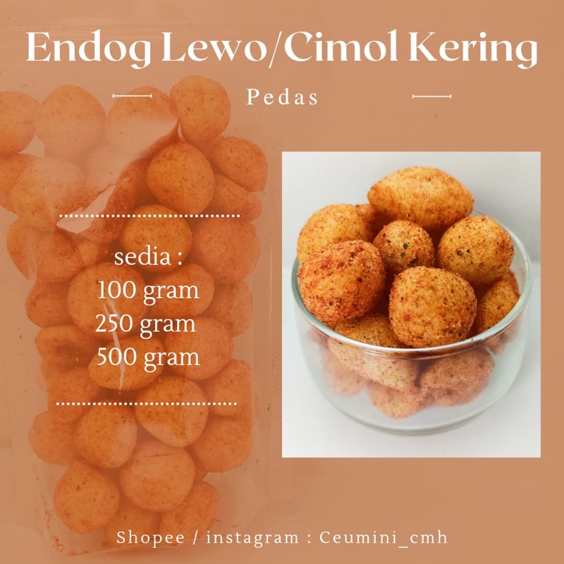 

250gr//Endog Lewo - Cimol Kering
