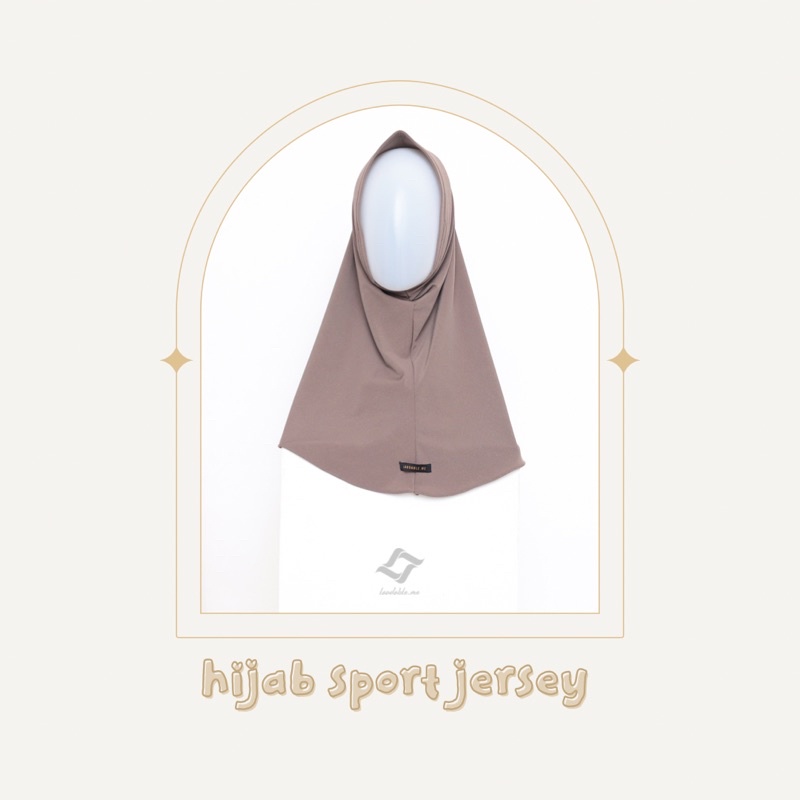 Laudable - HIJAB SPORT - Bergo Jersey Sport-MOCCA