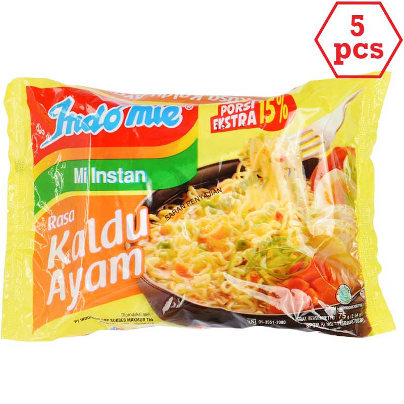 

[HeMart] Indomie Kaldu Ayam 72g 5pcs / Makanan Instan
