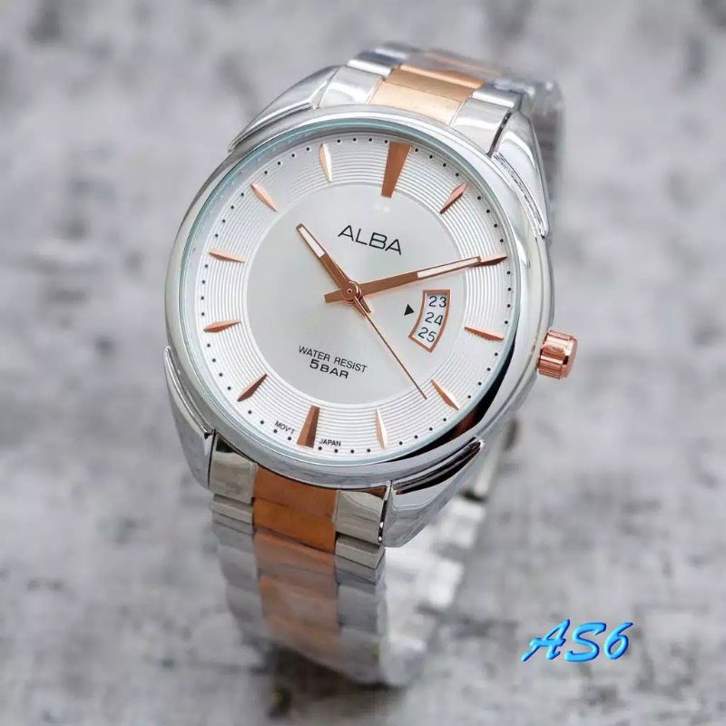 Jam Tangan Alba Jam Tangan Terlaris Stainliss Steel Anti Air