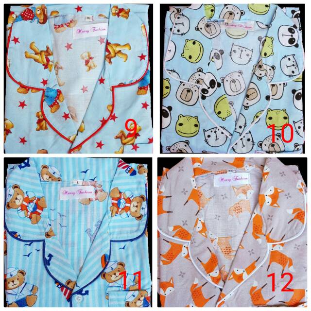 TERMURAH Daster katun jepang motif karakter,baju tidur,pajamas