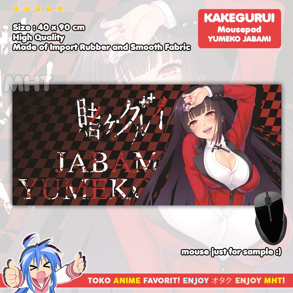 Mousepad Anime Gaming - Deskpad - Kakegurui : Jabami Yumeko