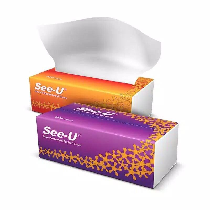 SEE-U Tissue Wajah Soft Pack 200 Sheets (Buy 1 Get 1 Free) tisu / tissue wajah / Promo harga termuah