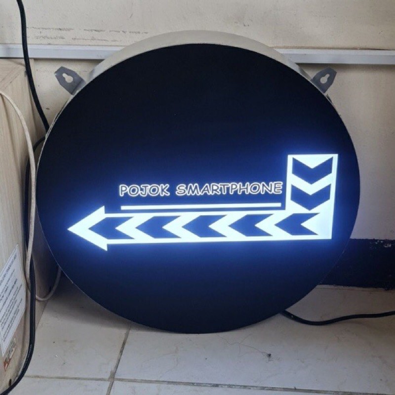

NEON BOX BULAT 60 CM 1 SISI
