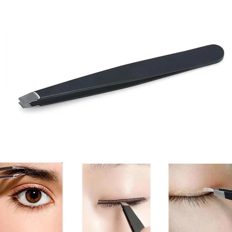 SEVICH Eyelashes Tweezers For Lash Extension Stainless Steel Eyebrow Trimming Makeup Tools