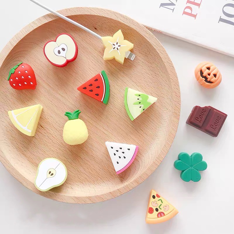 Cable Bite Karakter Pelindung Ujung Kabel Character Cable Saver Protector iPhone