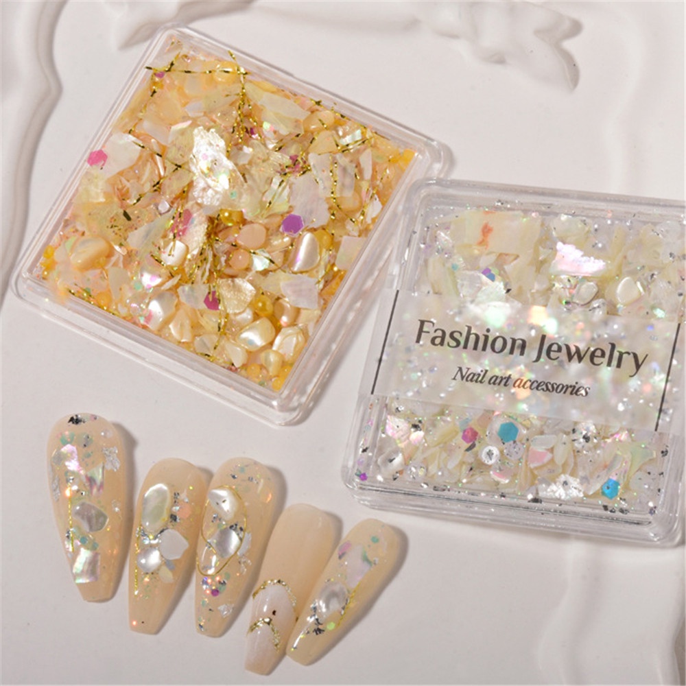 【COD Tangding】Set Kristal Berlian Imitasi Ultra Tipis Untuk Nail Art DIY