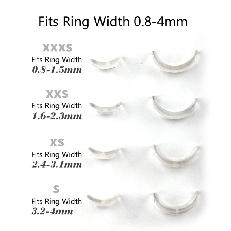 SIY  8Pcs Invisible Ring Size Adjuster for Loose Rings Ring Adjuster Fit Any Rings