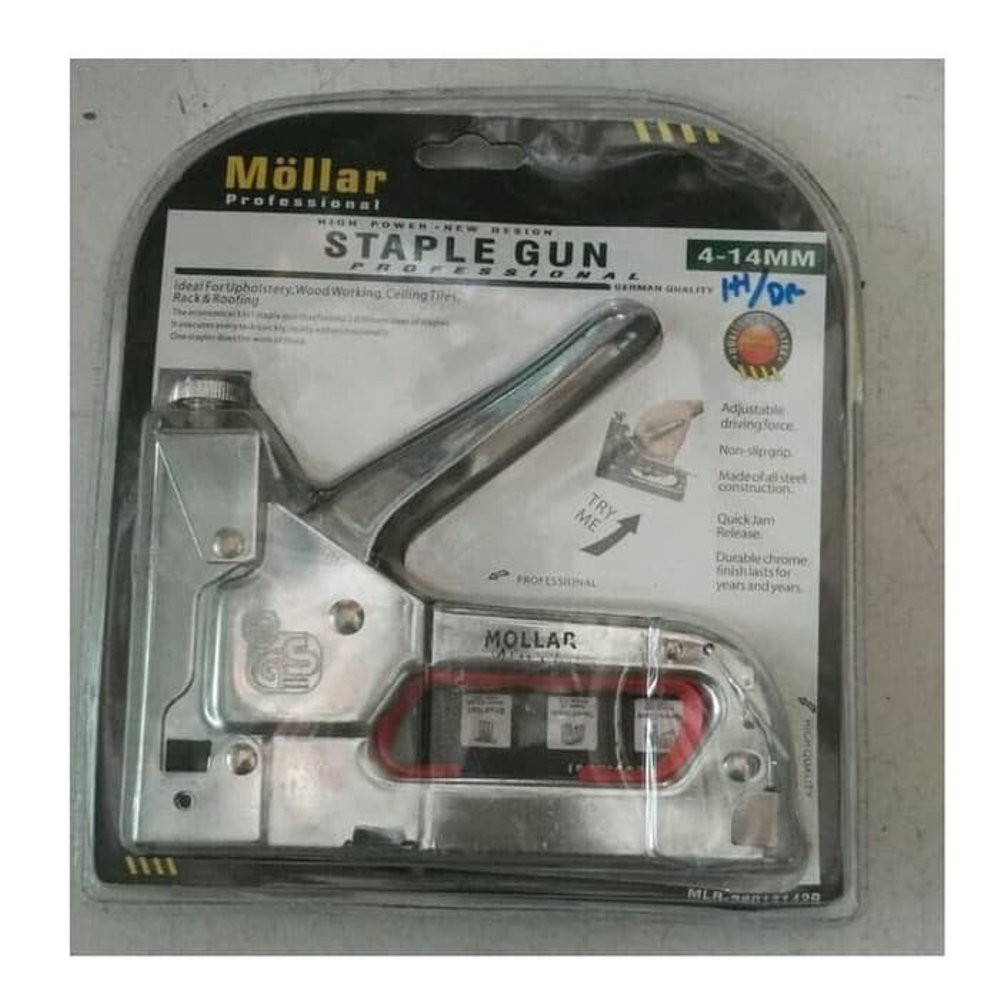 

Dijual STAPLES JOK TEMBAK HEKTER STAPLE GUN MOLLAR 3 WAY TACKER Murah
