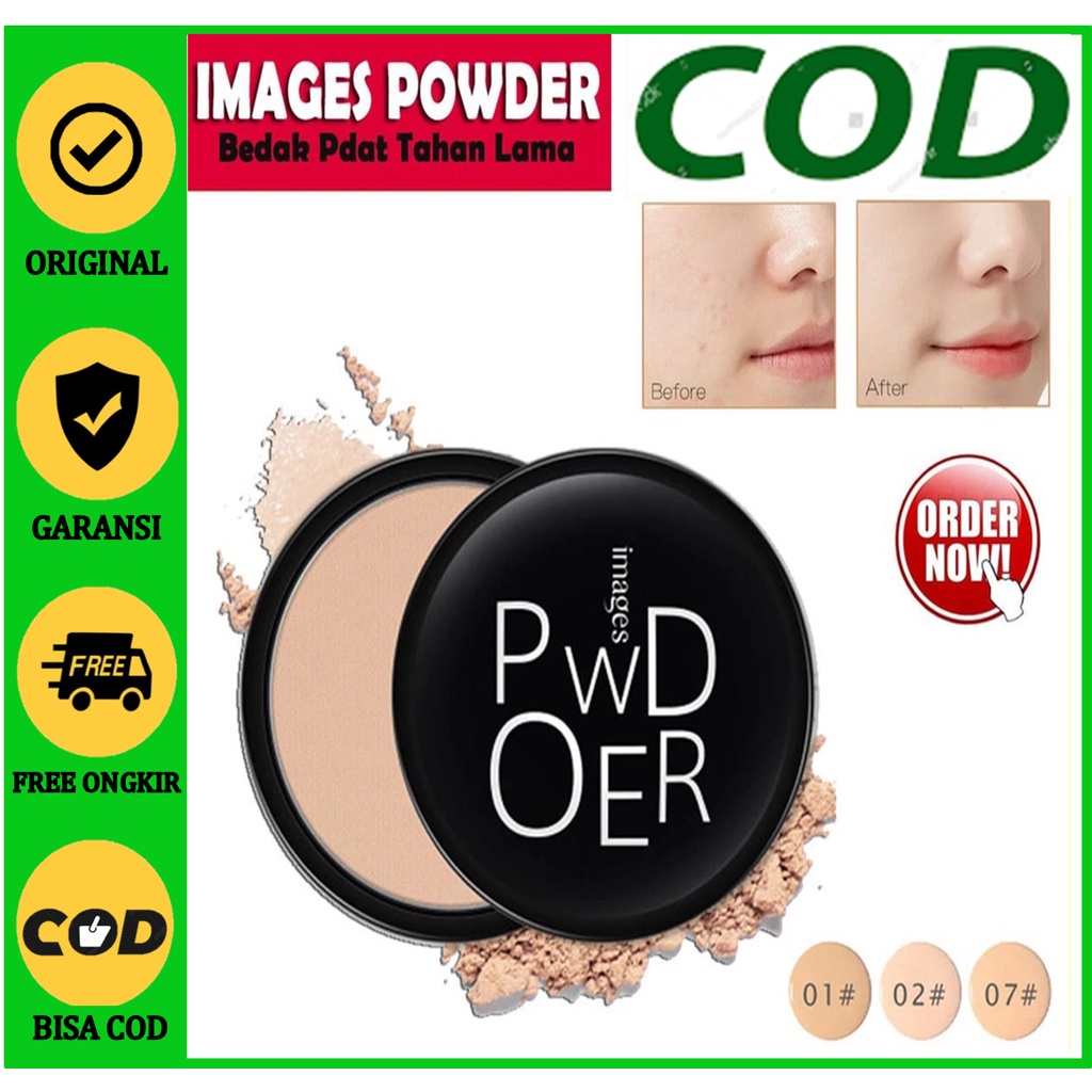 Bedak Glowing Tahan Lama Anti Air Images Professional Compact Powder / Bedak IMAGES Beauty Powder 10