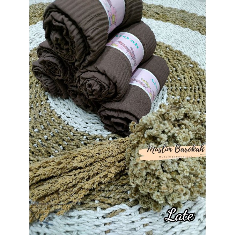 PASHMINA PLISKIT PLISKET PLEATED CERUTY BABYDOLL PREMIUM/ PASHMINA PLISKET LIDI CABANG/PLEATED SHAWL-Latte