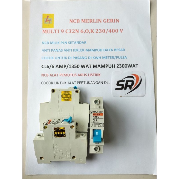 NCB Merlin cl6 standar PLN (harga satuan) anti jeklek mampuh daya besar