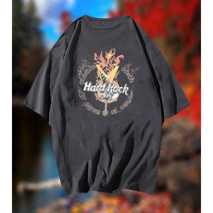Kaos Oversize Hard Rock Cafe Tshirt Vintage Rap Tee Style