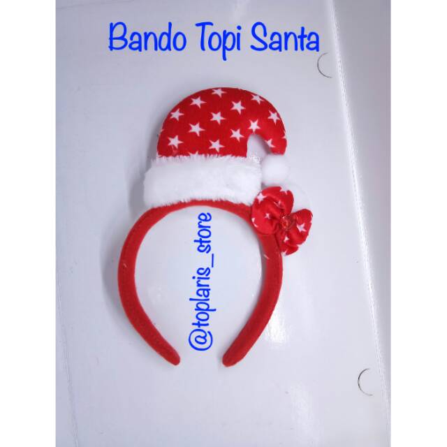 Bando Topi Santa Clause Accessoris Natal 02