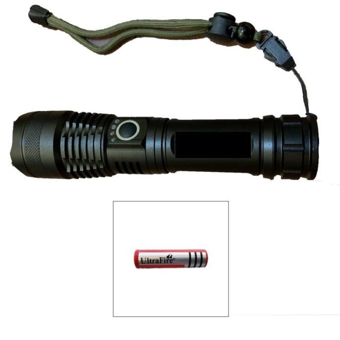 {{{{{{] AGA88 Senter LED XHP50 SUPER TERANG USB Baterai Charge Isi Ulang XHP