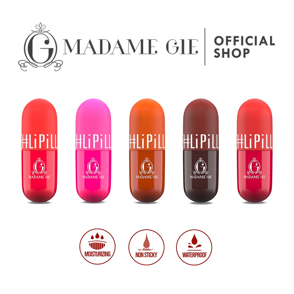 KASIRGROSIR Madame Gie Lipill Lip Pill Tint Serum Plumper | Madam - Lip Tint Madame Gie