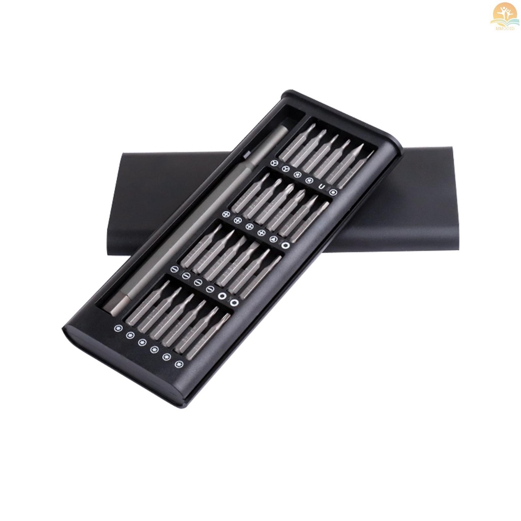 (MMOI) 24pcs / Set Obeng Magnetik Multifungsi Dengan Gagang Bisa Dilepas Untuk Reparasi Printer 3D