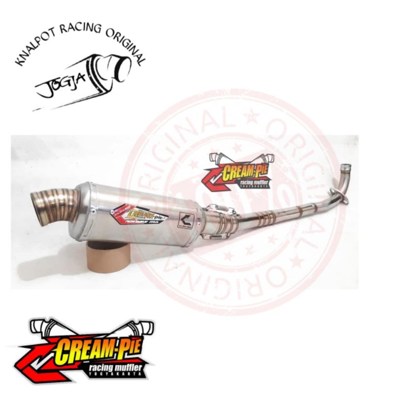 Knalpot CREAMPIE Stainless Oval Jupiter Z std 100% Asli