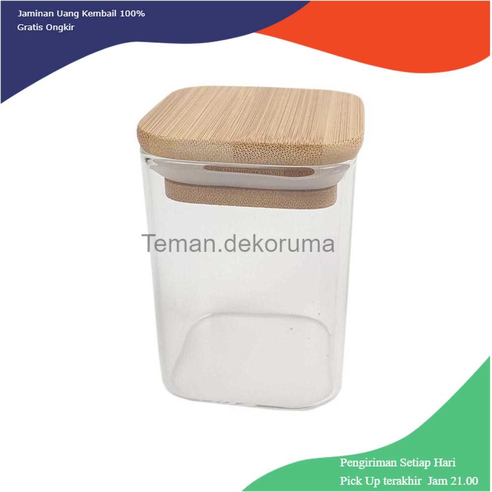 TD-DA1 One Two Cups Toples Kaca Penyimpanan Makanan Glass Storage Jar HC1019