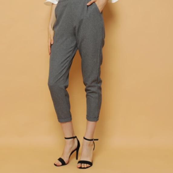  HARGA  ECERAN Cammomile Celana  panjang  kerja bahan Wanita  
