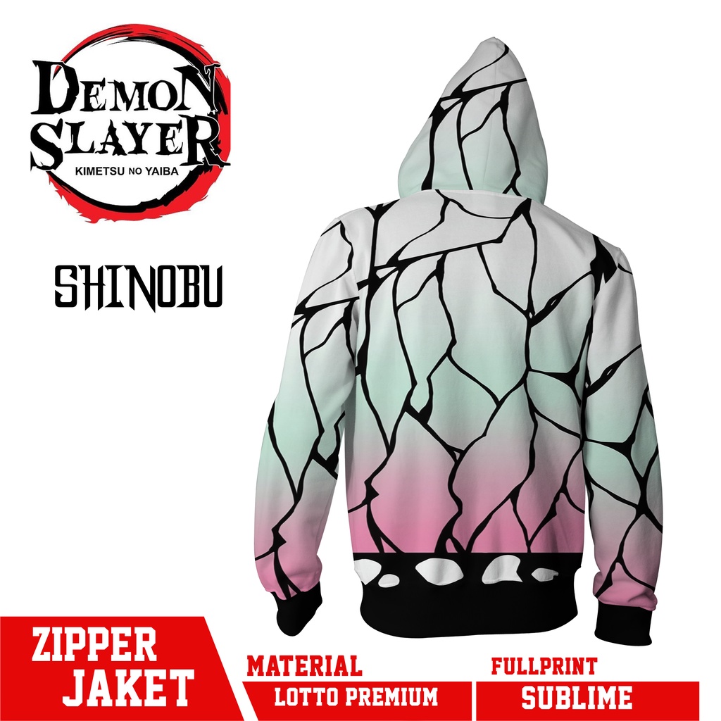 ZIPPER JACKET SHINOBU KOCHO DEMON SLAYER FULLPRINT BEST QUALITY