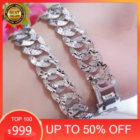 Xuping  gelang tangan  lapis emas putih 24k 260