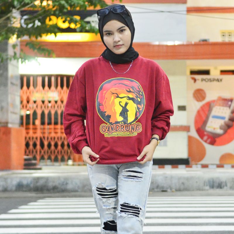 Sweater Babyterry Unisex Gandrung Siluet Republik Using
