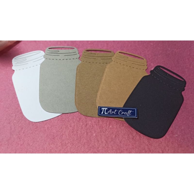 

Hangtag Craft Jar - Dekorasi DIY Scrapbook / Vintage Journal / Bullet Journal / Thank You Card / Craft