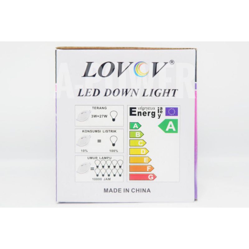 Lovov - LED Downlight 3W (Kuning)