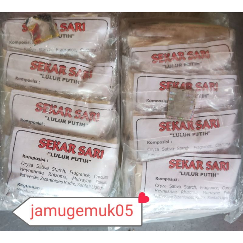 LULUR PUTIH SEKAR SARI(10 bungkus)