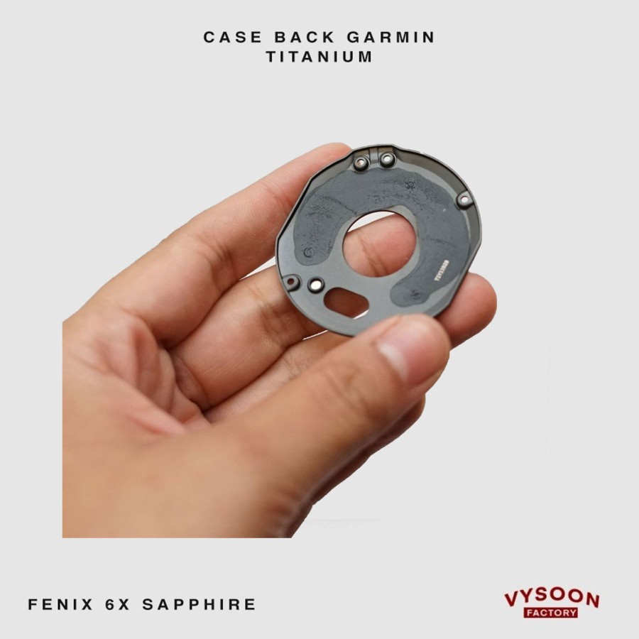 Tutup Belakang Back Case Garmin Fenix 6x Sapphire Titanium Premium Ori