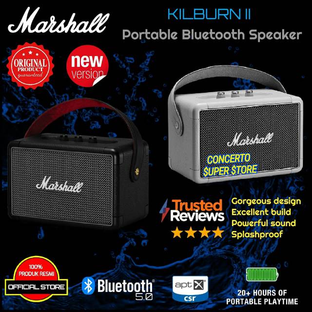 Marshall KILBURN II / Marshall KILBURN 2 Portable Bluetooth Speaker