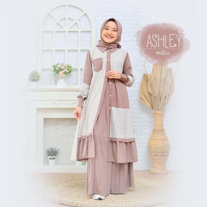 ➬ai Harga Promo✭ Baju Muslim Anak Tunik Set Rok Usia 8 Samapi 10 Tahun Fashion Muslim Anak Perempuan