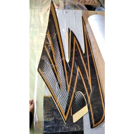 Striping Rx King 2003 variasi hitam kuning