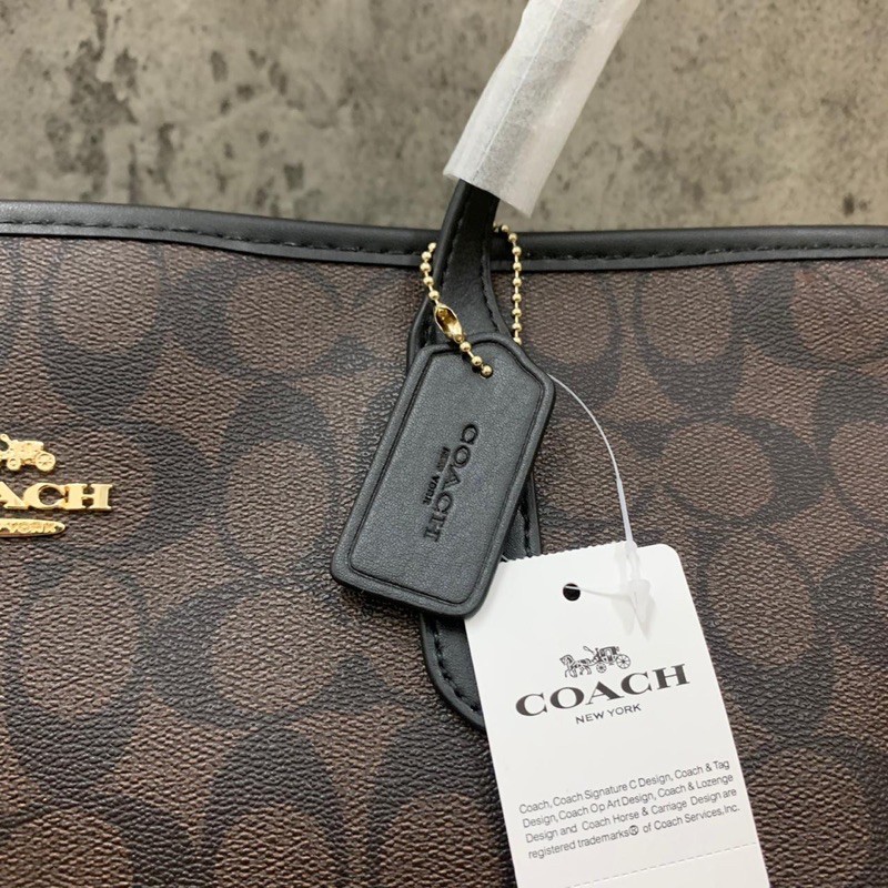 Tas Wanita Coach Zip tote Signature Original 100%