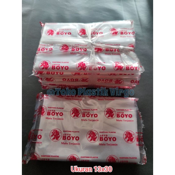 Plastik PP Bening 02 Boyo 13x30 - 18x28 cm (Isi 70)