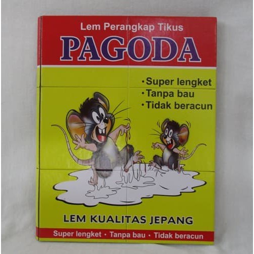 Lem Tikus Cap PAGODA Trap Super Lengket / Lem Tikus Pake Papan