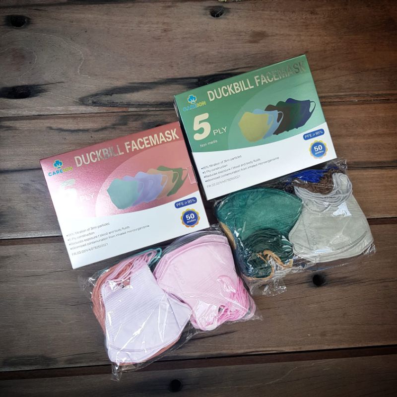 Duckbill Careion 5 Ply Mix warna isi 50 pcs