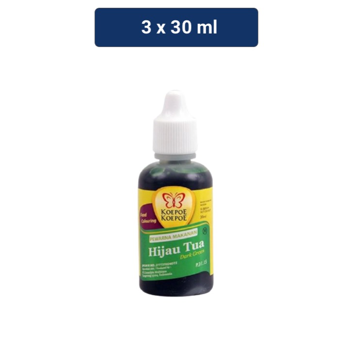 

Koepoe Koepoe Pewarna Makanan Hijau Tua 3 x 30 mL