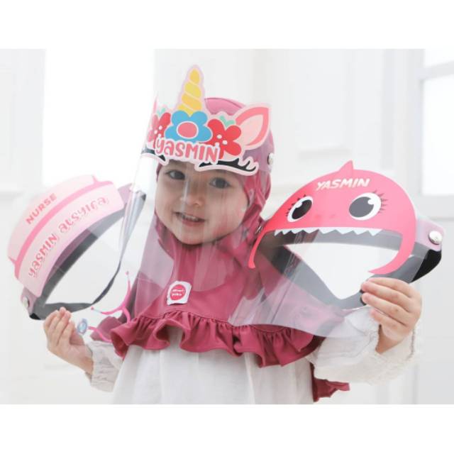 Faceshield karakter anak