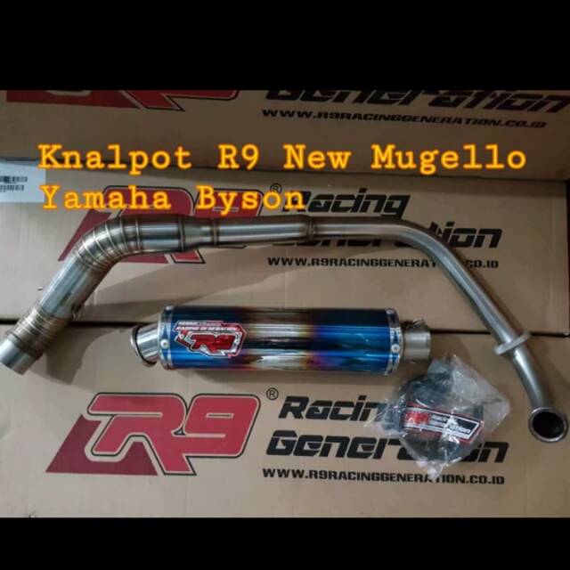KNALPOT R9 BYSON R9 NEW MUGELO   *
