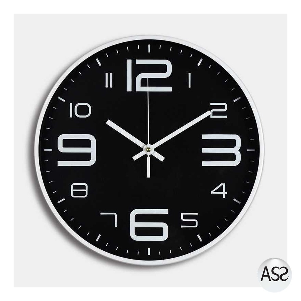 ASS Shop - Jam Dinding Bulat Quartz Creative Design Modern - H6588