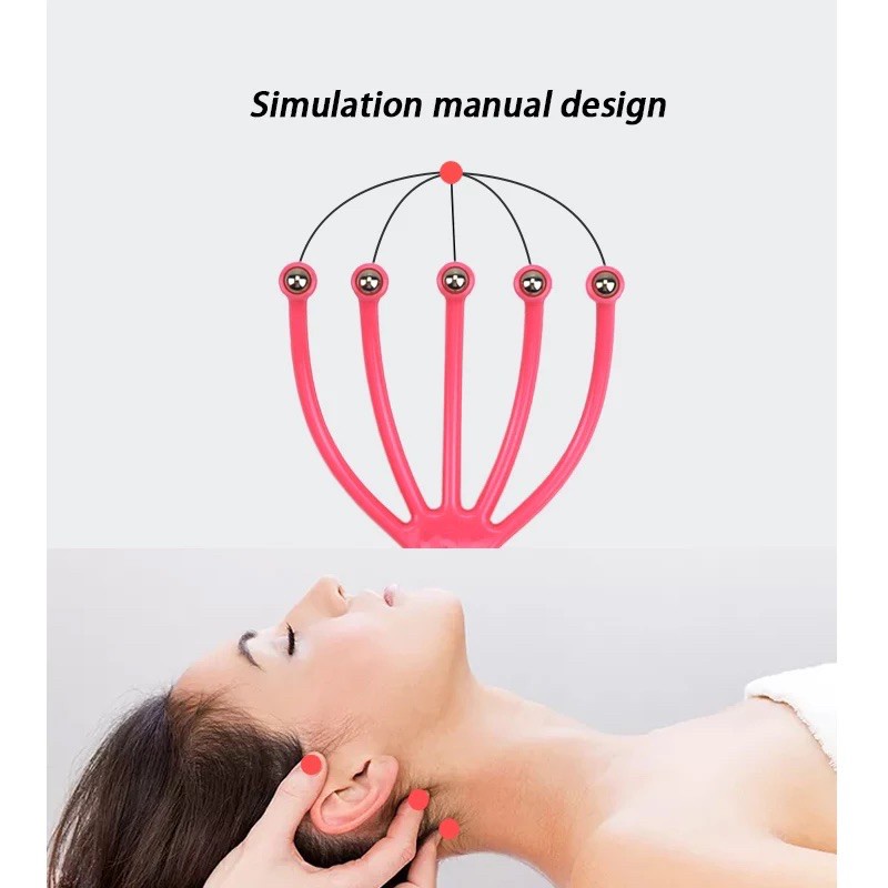 (VCM) Alat Refleksi Pijat Kepala Manual