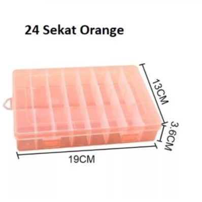 Kotak Tempat Obat Perkakas Sekat atau Organizer Box / Kotak Serbaguna 24 Sekat dan 36 Sekat