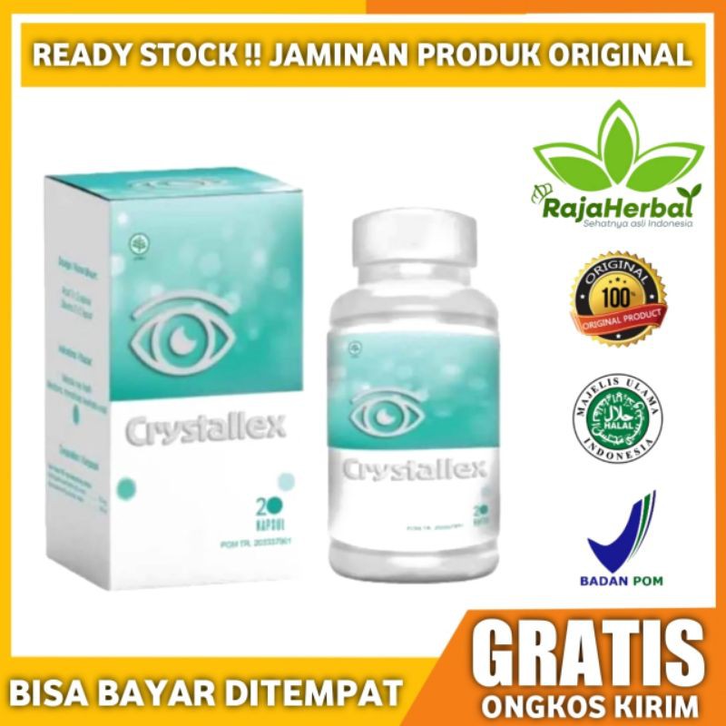 Crystallex Asli Original BPOM Obat Mata Minus, Rabun, Katarak, 100% Ampuh
