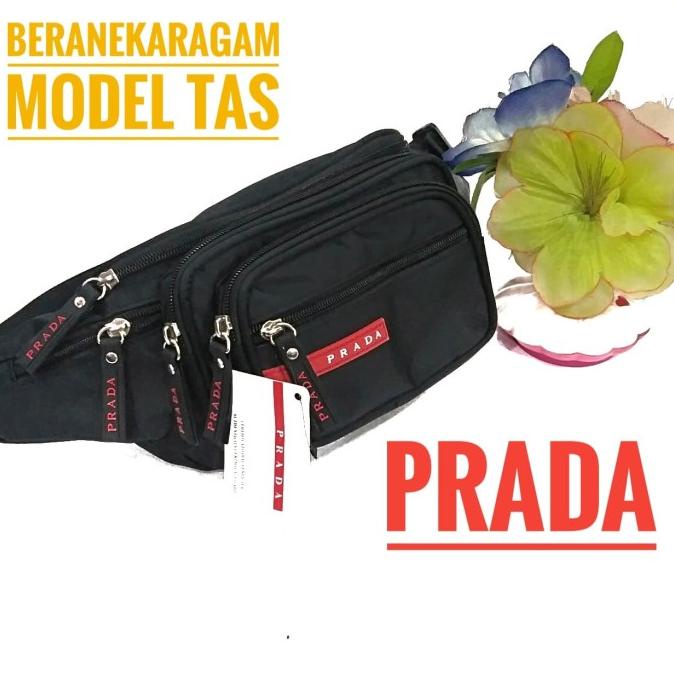 tas pinggang prada waistbag pria tas slempang pria import
