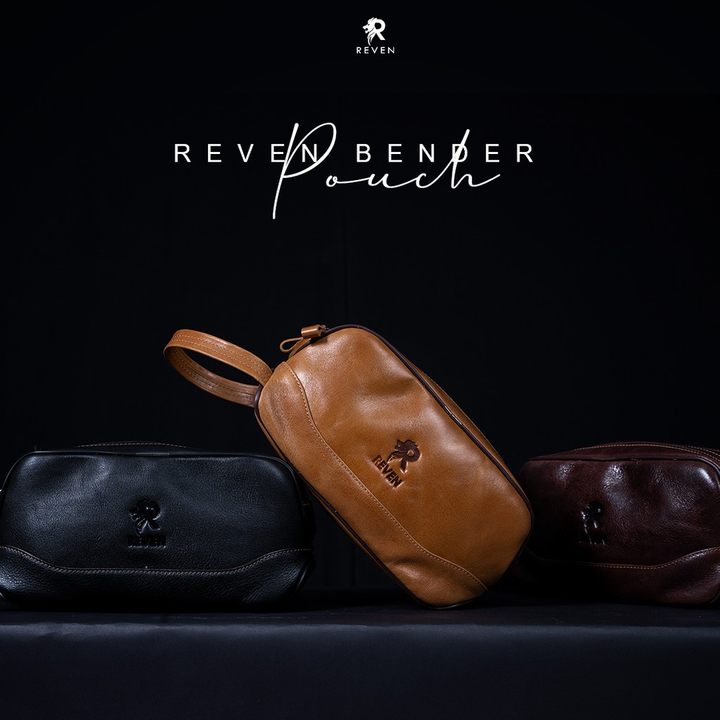 Tas Pria Cowok Kulit Asli Reven Bender Pouch Premium Quality Terbaru 2021 Keren